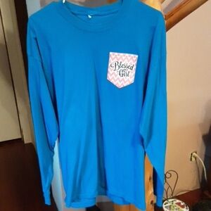 Blue Long Sleeve Shirt